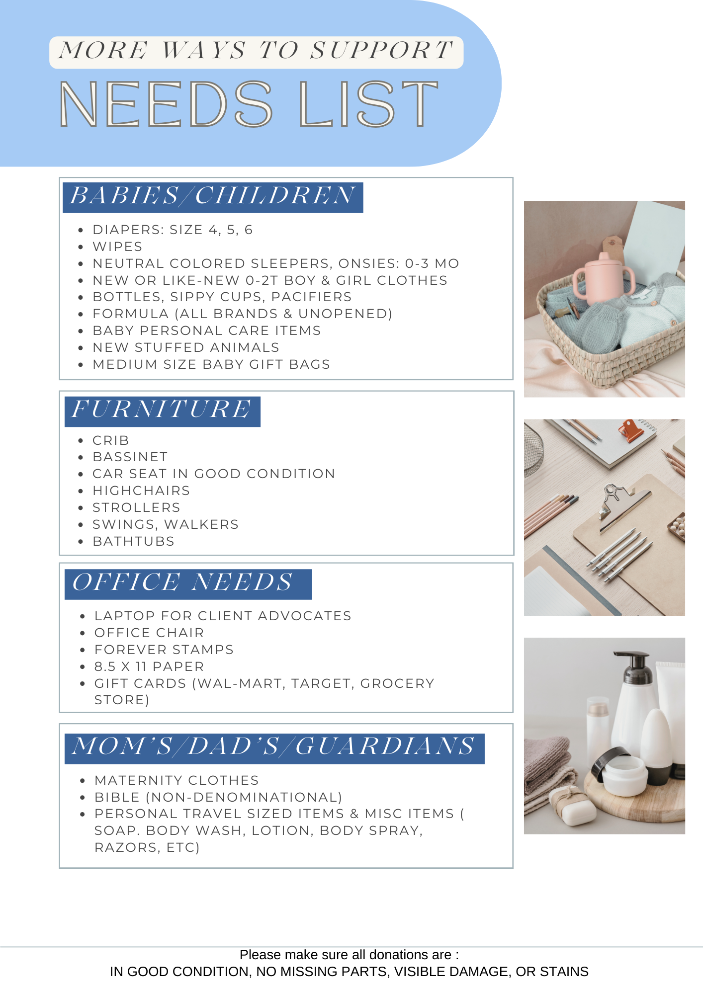 Needs List